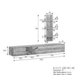 TV Kombination I 220cm 