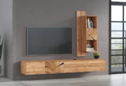 TV Kombination II 220cm "Belfast" Wildeiche massiv