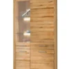 Vitrine Glas links 102x204cm "Dover" Wildeiche geölt WZ-0169