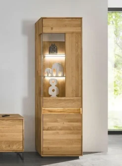 Vitrine inkl.Beleuchtung 60x205cm 