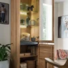 Vitrine 65x205cm "Bergamo" Wildeiche geölt WZ-0159