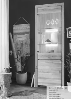 Vitrine 65x204cm 