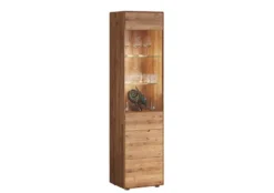 Vitrine 51x200cm "Kent" Wildeiche massiv