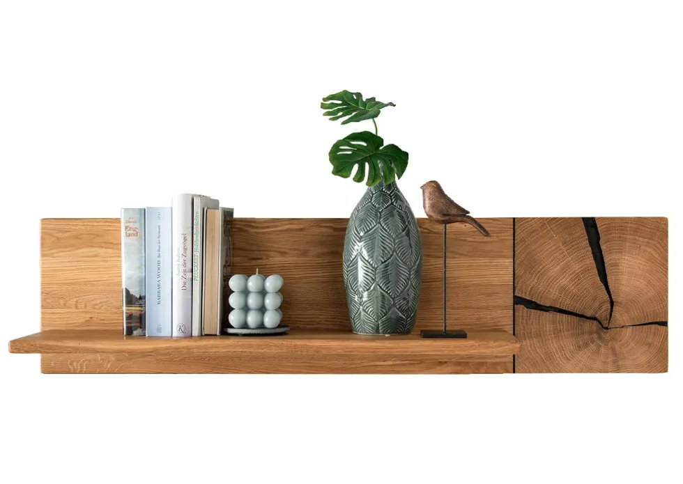 Wandboard 99cm 'Danzig II' Wildeiche massiv