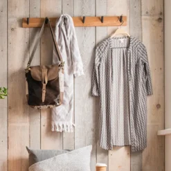 Wandgarderobe 90cm 'Lima' Kernbuche massiv