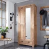 Wandgarderobe 90cm 'Oxford' Sheesham massiv