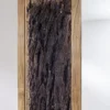 Wandgarderobe inkl.Beleuchtung 88x148cm 'Sadar' Akazie massiv