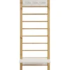 Wandgarderobe mit Haken und Ablage 'Jana' Kiefer laugenfarbig & weiß