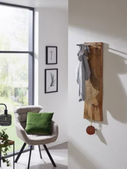 Wandgarderobe 25x85cm 'Forest' Akazie massiv