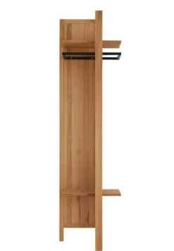 Wandgarderobe 60x200cm 'Lima' Kernbuche massiv