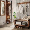 Wandgarderobe 50x200cm 'Metro' Altholz & Eisen