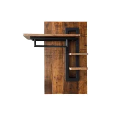 Wandgarderobe 90x110cm 'Metro' Altholz & Eisen