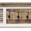 Wandgarderobe 120x40cm 'Nizza' Mango weiß natur