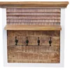 Wandgarderobe 80x80cm 'Nizza' Mango weiß natur