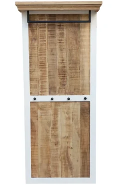 Wandgarderobe 80x180cm 'Nizza' Mango weiß natur