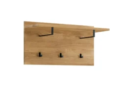 Wandgarderobe 80x41cm "Riga" Wildeiche massiv