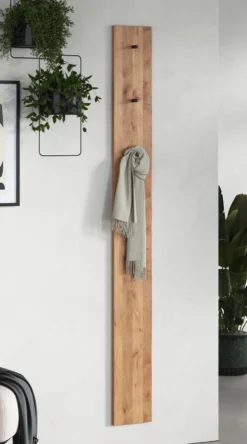 Wandgarderobe 20x190cm "Zarah" Wildeiche geölt