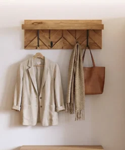Wandgarderobe 81x30 'Ontario' Akazie massiv