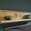 Wandregal 130cm 'Danzig' Wildeiche geölt