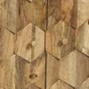 Wandregal 90cm 'Kalani' Mango massiv natur lackiert