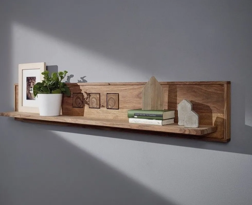 Wandregal 150cm "Rio" Sheesham massiv