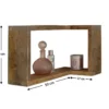 Wandregal I 50x30cm 'Railroad' Mango massiv