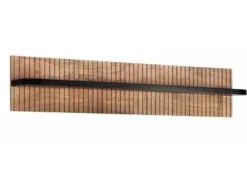 Wandregal mit Beleuchtung 118cm 'Atlantic' Akazie massiv
