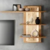 Wandregal 120x104cm "Savona" Wildeiche geölt