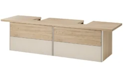 Waschbeckenunterschrank 170cm 'Avallon' Wildeiche geölt & creme