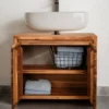 Waschbeckenunterschrank 70x60cm 'Dakar' Akazie massiv lackiert