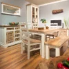 Waschbeckenunterschrank 70x60cm 'Nizza' Mango weiß natur
