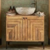 Waschbeckenunterschrank 75x65cm 'Dreams' Mango massiv
