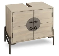 Waschbeckenunterschrank 60x60cm 'Kjoto' Akazie massiv hell