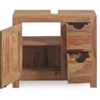 Waschbeckenunterschrank 70x60cm 'Oxford' Sheesham massiv Tür & 2 SK