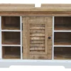 Waschbeckenunterschrank 80x60cm 'Nizza' Mango weiß natur