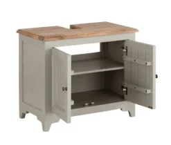 Waschbeckenunterschrank 77x64cm 'Belfort' schilfgrün & natur