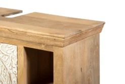 Waschbeckenunterschrank 107x68cm 'Tibet' Mango natur & weiß antik