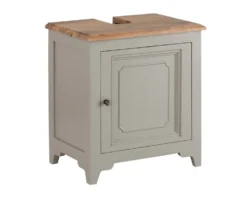Waschbeckenunterschrank 60x64cm 'Belfort' Mango schilfgrün & natur