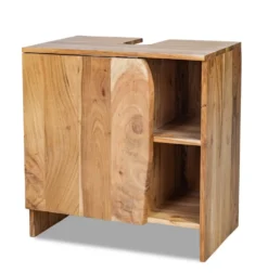 Waschbeckenunterschrank 62x65cm 'Wing' Akazie massiv honig