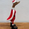Weihnachts-Ente 35cm "Ente" Teakholz & Bambus