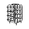 Weinregal 12 Flaschen 50x35cm "Arvine" Metall schwarz