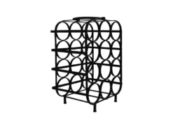 Weinregal 12 Flaschen 50x35cm "Arvine" Metall schwarz