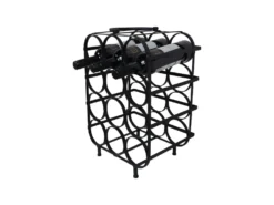 Weinregal 12 Flaschen 50x35cm "Arvine" Metall schwarz