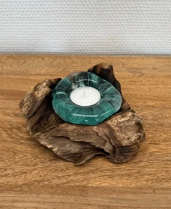 Wurzel mit Teelicht-Glas "Knox" 10cm